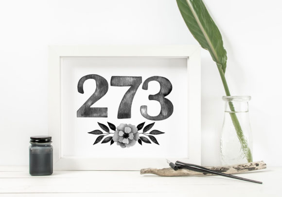 Black Watercolor Number Cliparts: A Designer Review