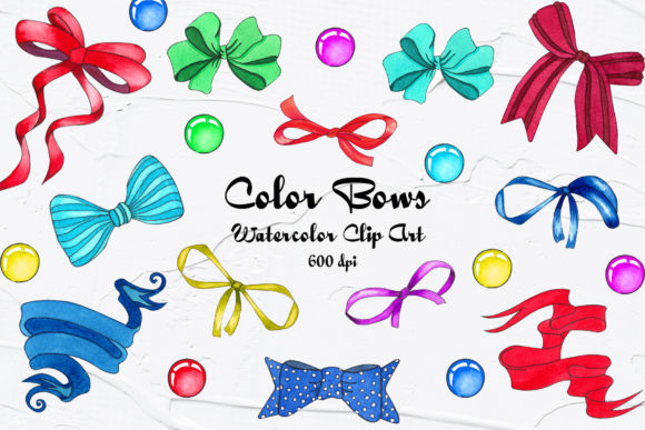 Color Bows Watercolor Clipart: A Designer Review