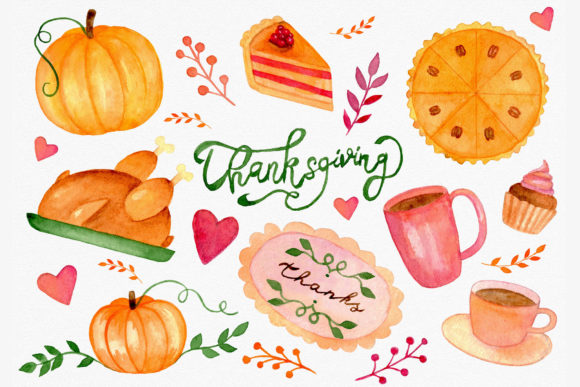 Thanksgiving Watercolor Clipart Bundle Review
