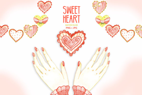 Watercolor Hearts: Soft Illustrations for Brands
