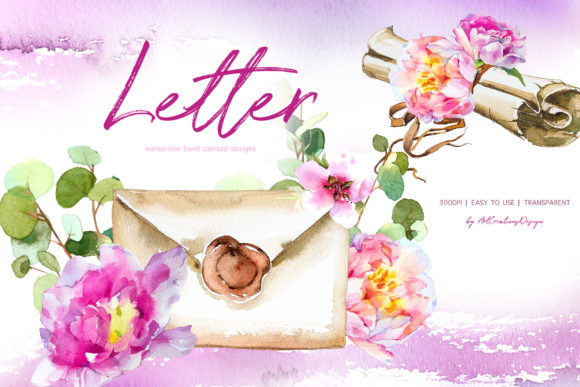 Watercolor Letter Designs & Illustrations Review