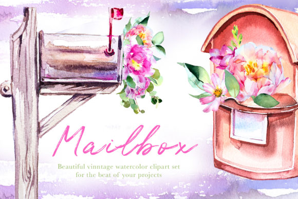 Watercolor Mailbox Clipart Set: Illustrations Review
