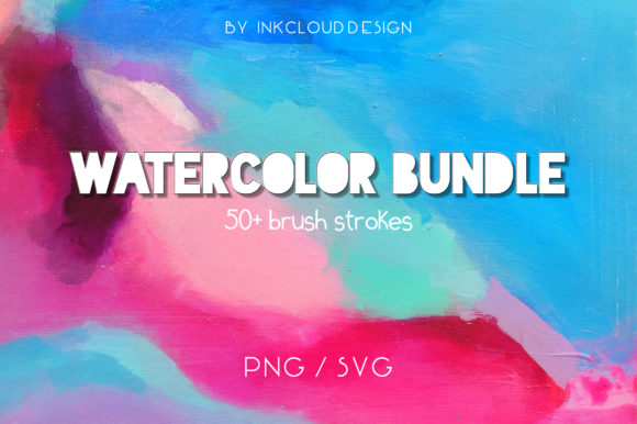 Watercolor Paint Splash Bundle: Fresh Illustrations