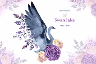 Watercolor Swan Cliparts: Elegant Illustrations