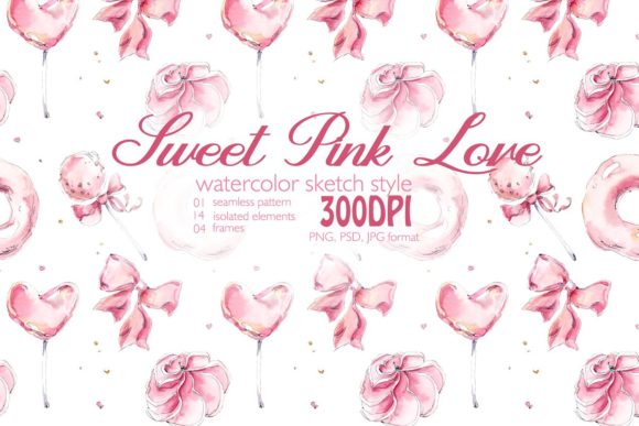 Watercolor Sweet Pink Love: A Designer Review